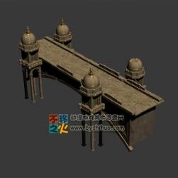 宫殿城堡石桥模型