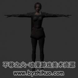 穿甲女劍士 OBJ模型