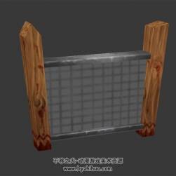 柵欄門 3D模型 四角面 百度網(wǎng)盤下載