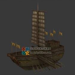 古代战船 Max模型