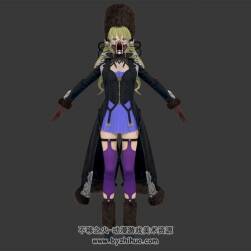 嗜血代碼游戲角色Mia Karnstein 3DMax fbx格式模型下載