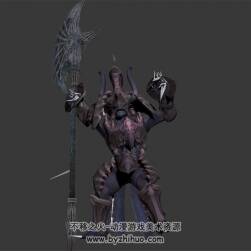 巨斧惡魔魔王 3D模型 有綁定和動(dòng)作