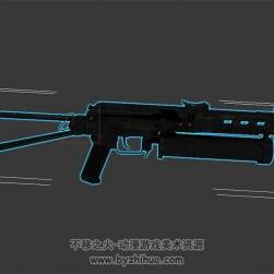 PP-19 Bizon冲锋枪 3d模型