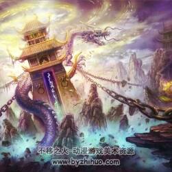 英雄问天 场景角色原画设定 游戏原画素材