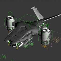 飞行器 终结者 Max模型
