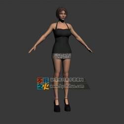 女人 写实市民 标准女体模型