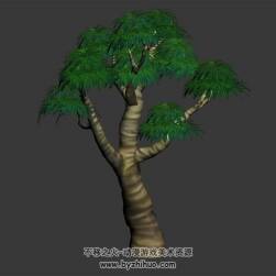 景觀小樹 3D模型下載 四角面 max格式