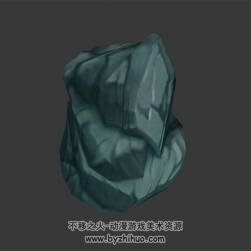 青色石頭 四角面3D模型 百度網(wǎng)盤下載