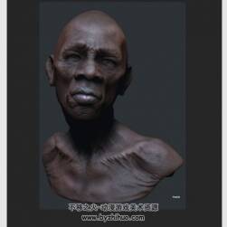 ZBrush 寫實的男性頭部雕刻視頻教程