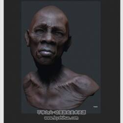 ZBrush 写实的男性头部雕刻视频教程