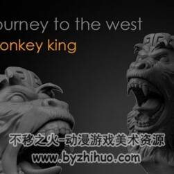 齊天大圣 孫悟空 猴子角色頭部3D模型 STL文件