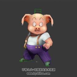 龍珠 烏龍 3D模型 有綁定和動(dòng)作