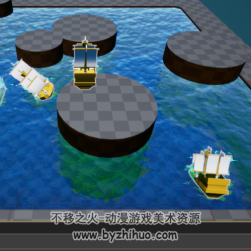 船浮水面，ue4藍(lán)圖源文件