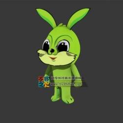 苹果绿 卡通小兔子 Max模型