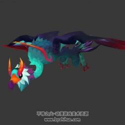 妖怪鳥 3D模型 有綁定和動(dòng)作