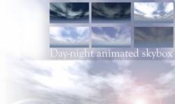 unity素材 24小時(shí)高品質(zhì)晝夜天空盒 24h day-night animated skybox