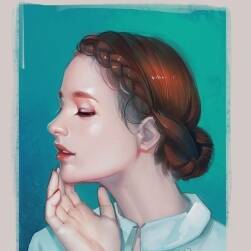 清新的女性肖像插画图集 65P