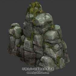 青苔石尖 3D模型 百度網盤下載