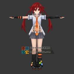 Uzume Tennouboshi 红发少女3D模型