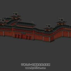 长安城城门 max模式下载 3D模型