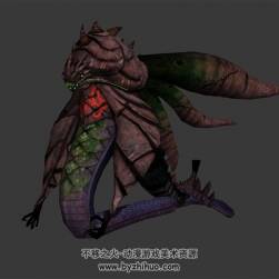 真名法典2 怪物 BOSS 3D模型 有綁定和一個(gè)攻擊動(dòng)作