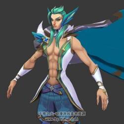 LOL英雄聯(lián)盟星光守護(hù)者 英雄洛3DMax模型下載