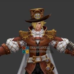 王者荣耀 马可波罗[远游之枪][激情绿茵][逐梦之星] 3D模型