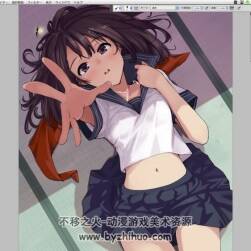 日系風格插畫PSD附教程