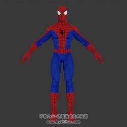 都市英雄人物三款蜘蛛侠合集3D模型Max c4d fbx格式下载