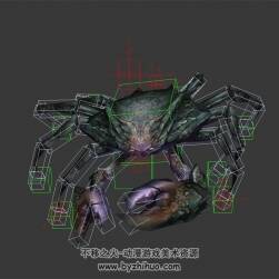 深海怪物 大螃蟹 3D模型 有綁定和動作