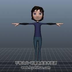 兩個(gè)現(xiàn)代風(fēng)格迥異的女孩3d模型 格式Maya