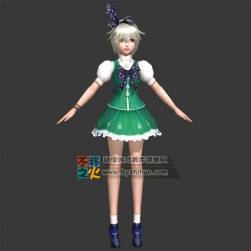 银发 美少女 洛丽塔 模型
