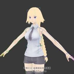 fate貞德動漫游戲角色3dmax fbx模型百度云下載