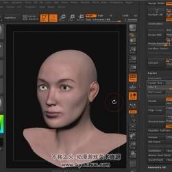 ZBrush紋理繪畫教程 女性人貼圖繪制教學(xué) 附源文件