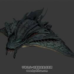 長了腿的大魚怪物 3D模型 有綁定和全套動作