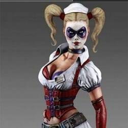一个性感小丑女护士模型