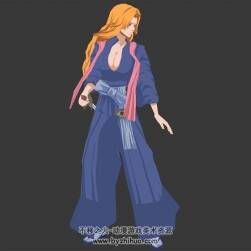 松本亂菊 主角含綁定帶動(dòng)作 游戲3dmax模型