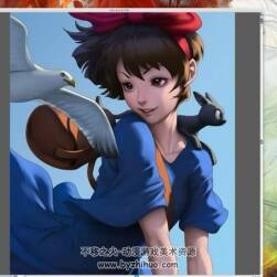 厚涂風(fēng)同人CG插畫繪制視頻教程
