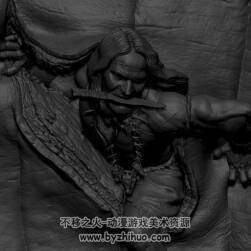 逼真寫實的破龍勇士 ZBrush模型