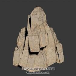石塊 全是高模四角面 高精3D模型百度網(wǎng)盤下載