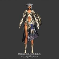 劍靈 女戰(zhàn)士 角色 3D模型 max格式 四角面