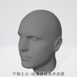 男人頭模 obj格式含貼圖 光影參考 百度網(wǎng)盤分享