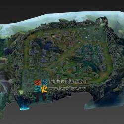 英雄联盟 LOL 新版地图 召唤师峡谷3D场景模型
