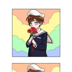 捧花少年上色