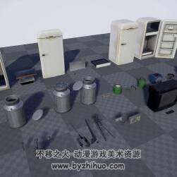 Urban Interior Props Pack Vol.2 城市室內道具包