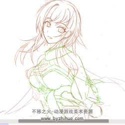 原神熒同人，渣畫