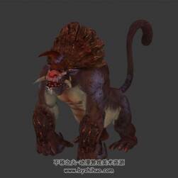 朱厭獸 猩猩怪物 四角面 3D模型百度網(wǎng)盤下載