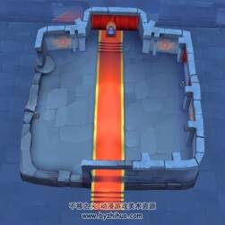 卡通宮殿大堂 max模式下載 3D模型 四角面