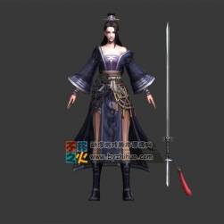 修仙  美女 女剑仙模型