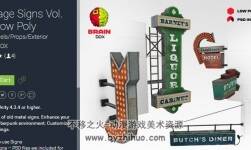 unity3d 標(biāo)志牌模型 Vintage Signs Vol. 1 Low Poly 1.2